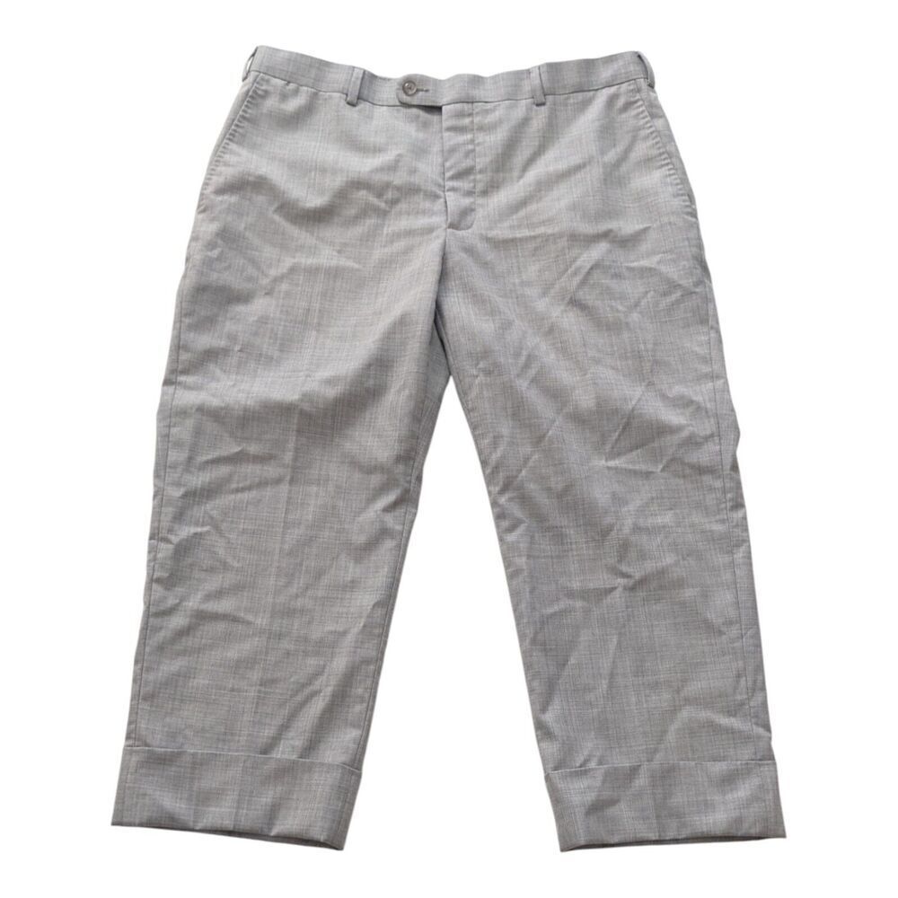 Suitsupply Pants Mens 34 Wool Turn up Vitale Barberis Canonico Super 120 Trouser